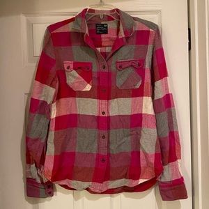 American Eagle Plaid Button-Down Shirt